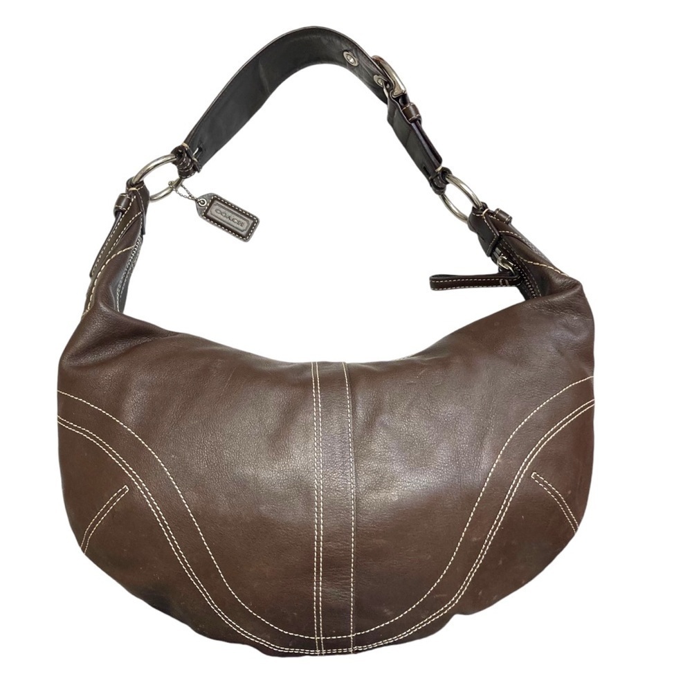Coach 10032 brown leather large soho hobo bag - Picture 2 of 16